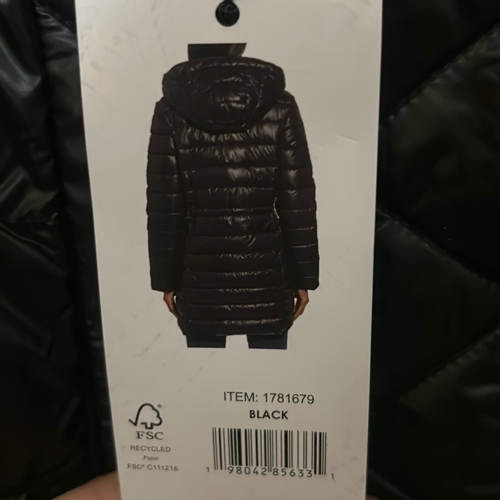 Kenneth Cole New York Full Zip Puffer Jacket with Hood Black Size XL - Picture 5 of 16